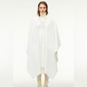 Zara Wool White Cape